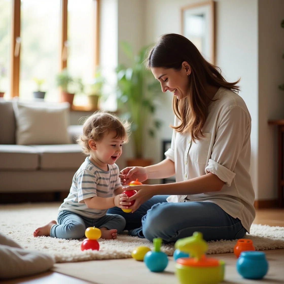 Babysitter babysitting kids